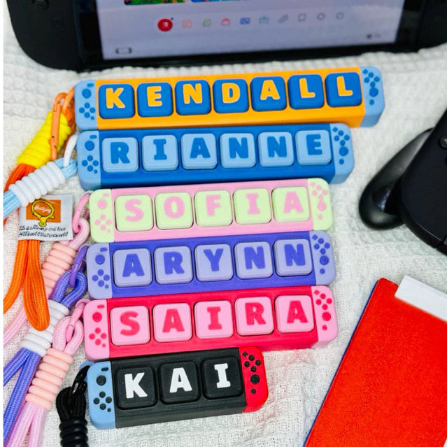 Personalized Nintendo Switch Name Keychain – Custom3D Printed Gift