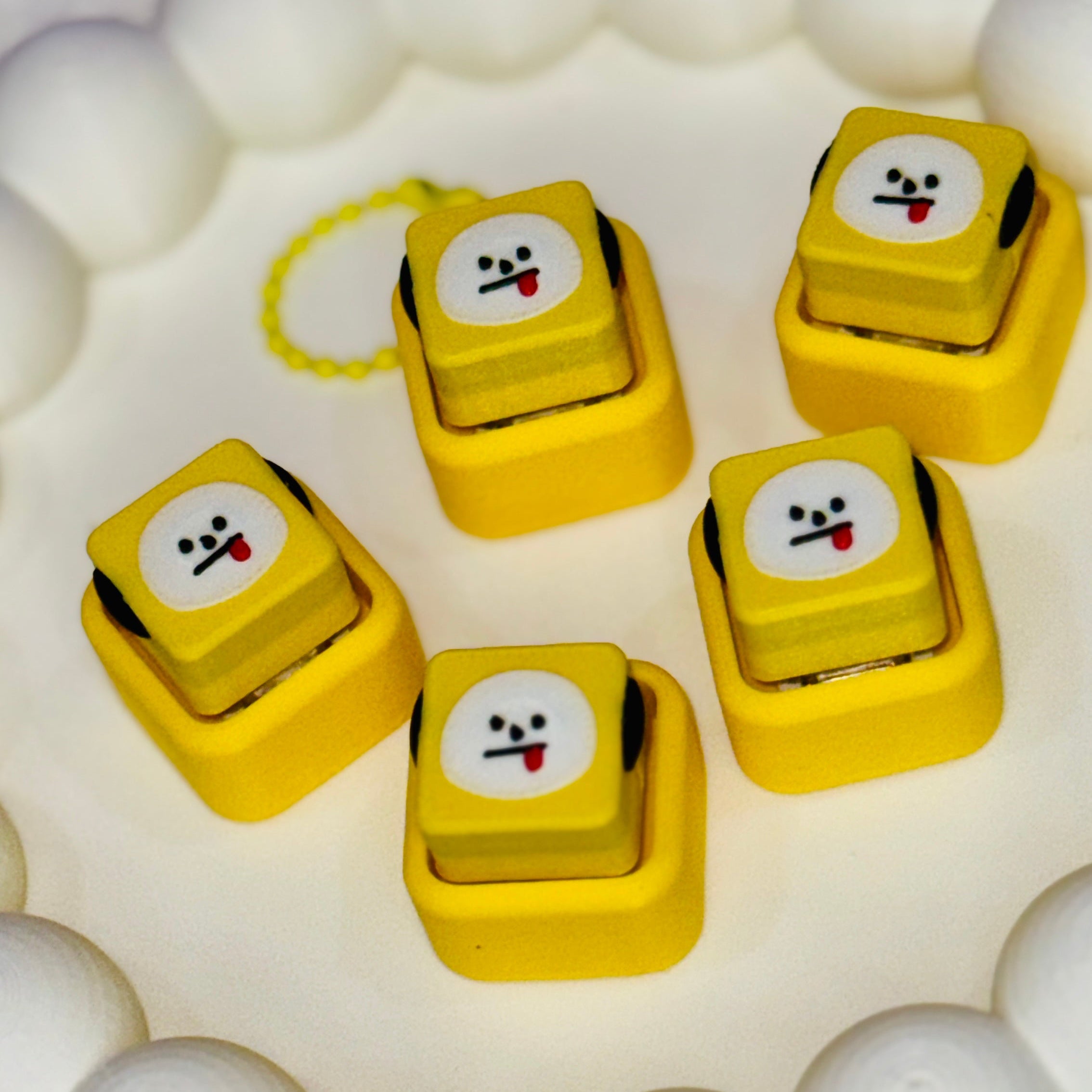 BT21 BTS Mini Cube Fidget Clicker Keychain