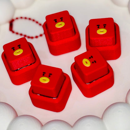 BT21 BTS Mini Cube Fidget Clicker Keychain