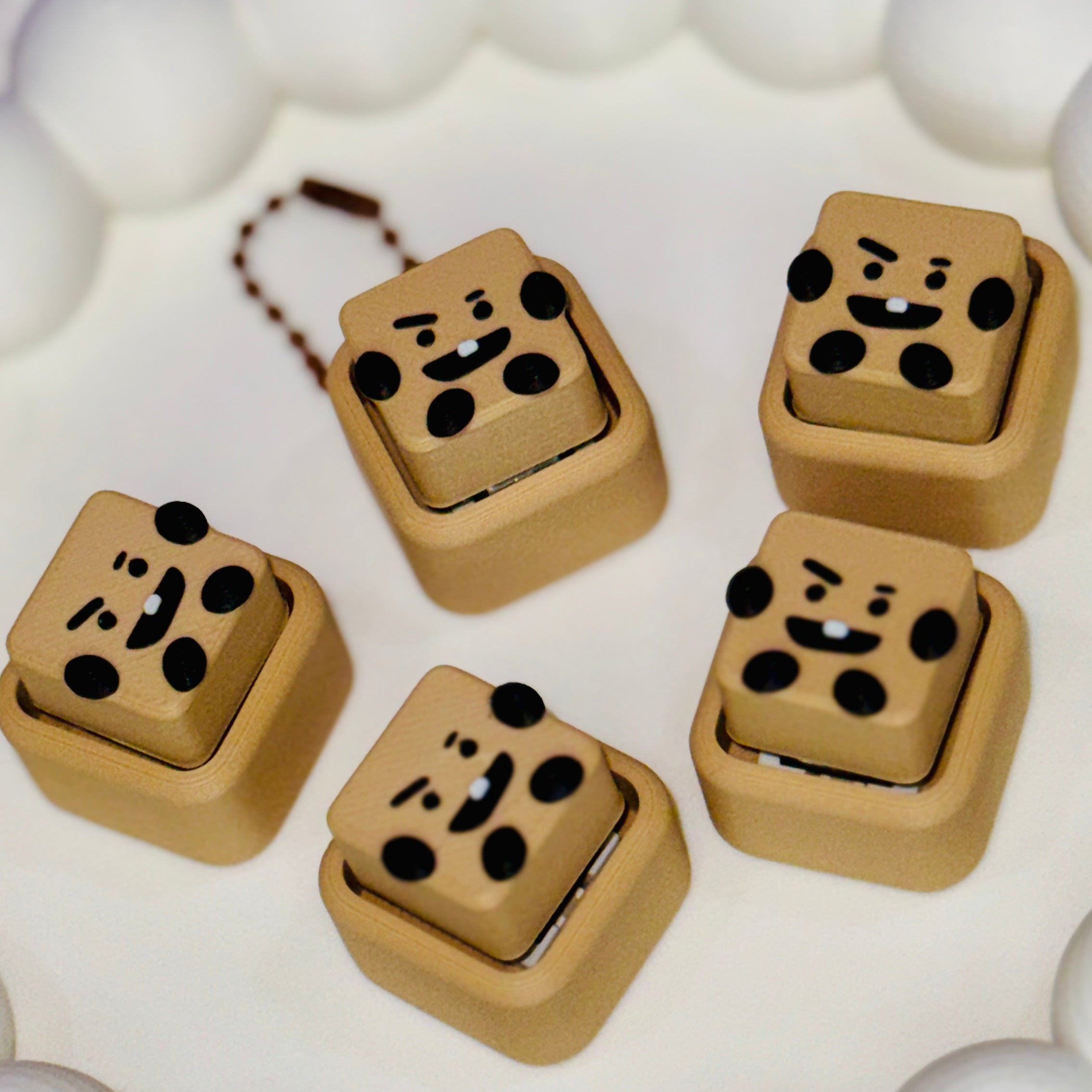 BT21 BTS Mini Cube Fidget Clicker Keychain