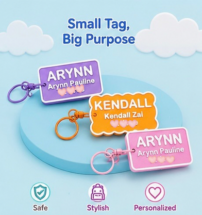 WhistleTag | Personalized School Bag Tag
Bag Tag + Emergency Whistle in One!