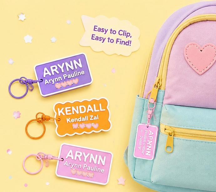 WhistleTag | Personalized School Bag Tag
Bag Tag + Emergency Whistle in One!
