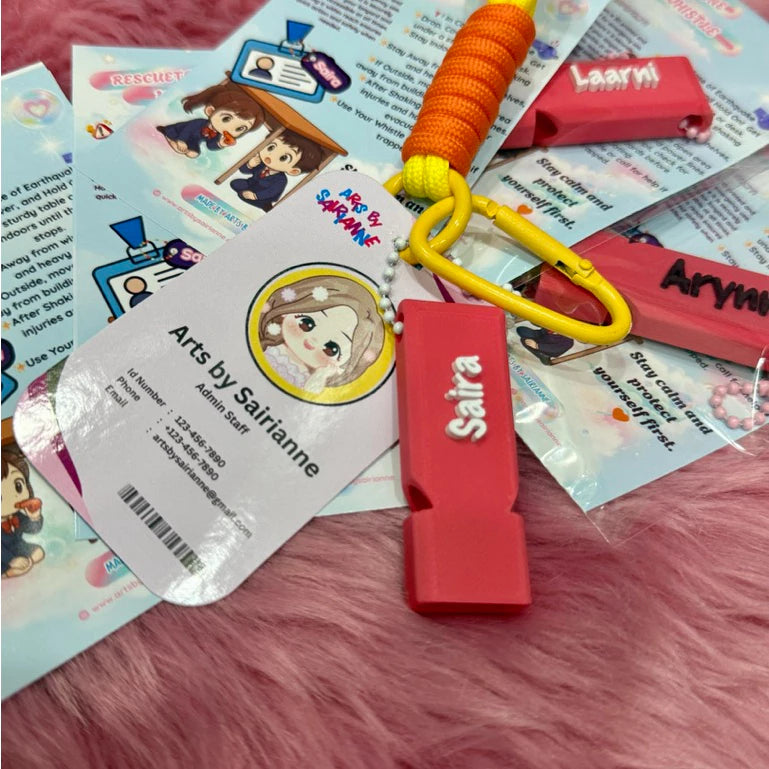 🆘 RescueTone Whistle & BlinkSafe — Your Little Lifesaver in Style!