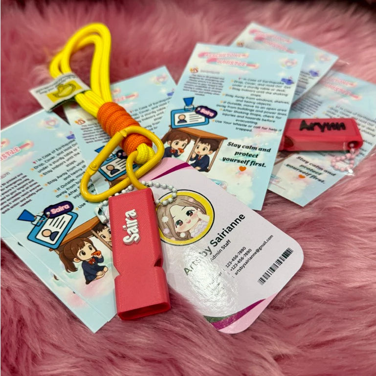 🆘 RescueTone Whistle & BlinkSafe — Your Little Lifesaver in Style!