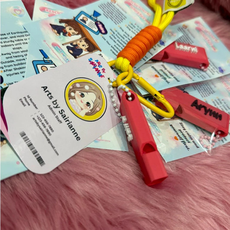 🆘 RescueTone Whistle & BlinkSafe — Your Little Lifesaver in Style!