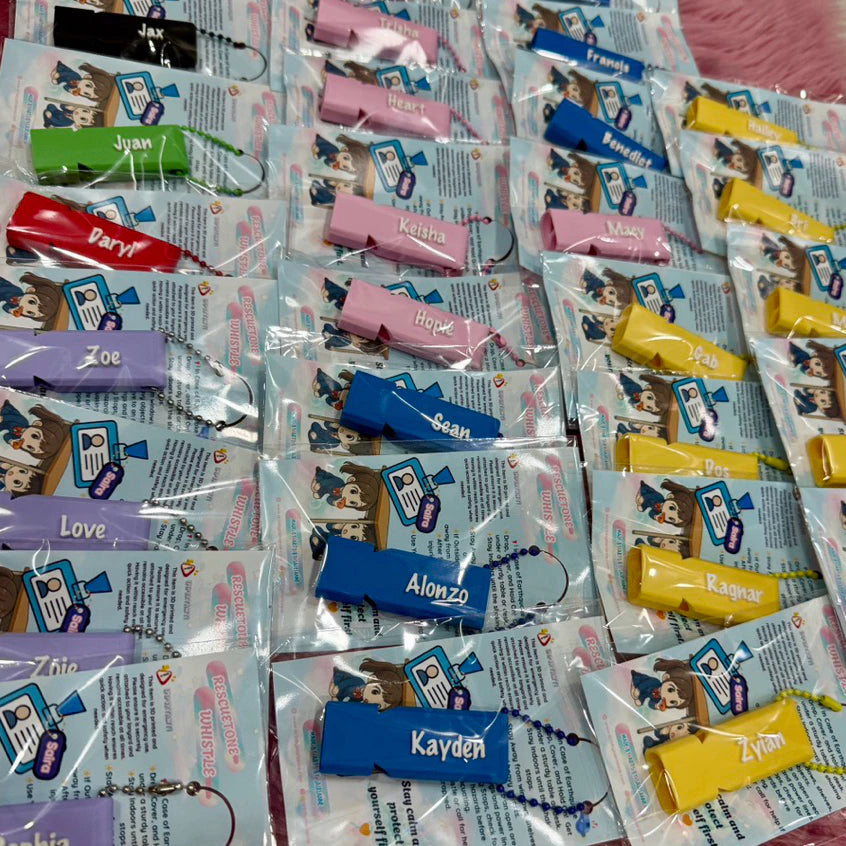 🆘 RescueTone Whistle & BlinkSafe — Your Little Lifesaver in Style!