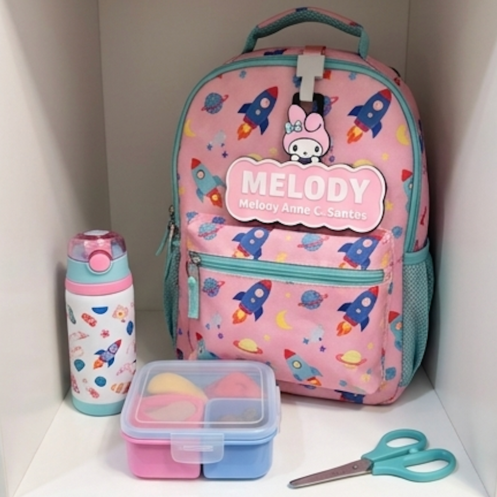 Sanrio Custom Name Tag with Safety Whistle Bundle