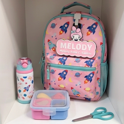Sanrio Custom Name Tag with Safety Whistle Bundle