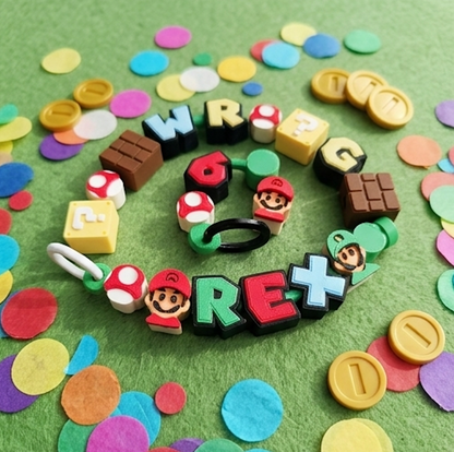 Super Mario Beads Keychain