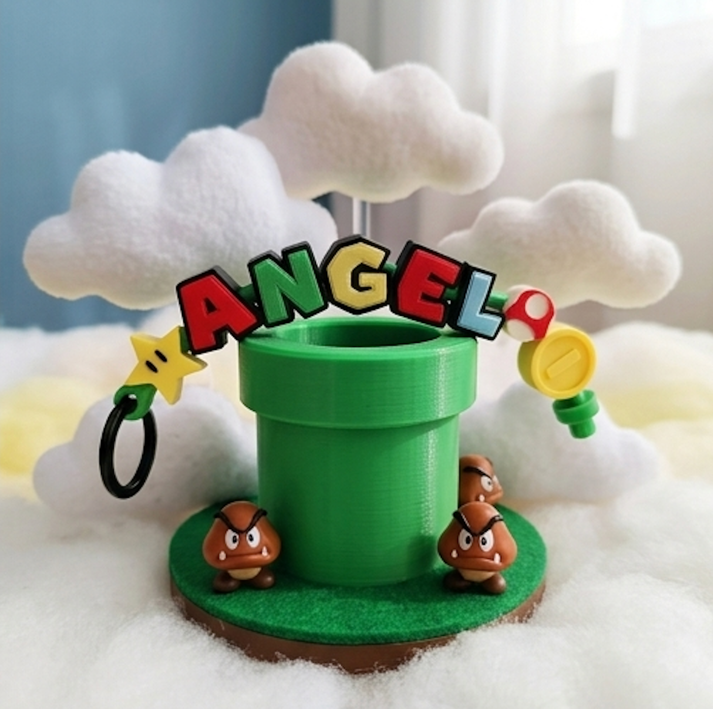 Super Mario Beads Keychain