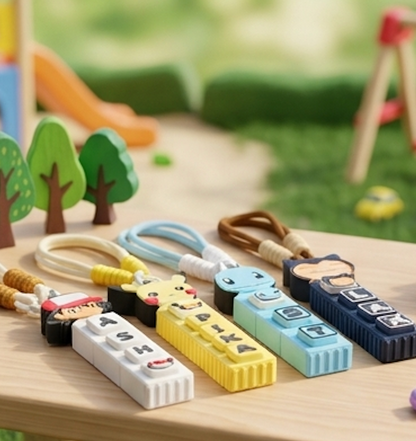 Pokémon Theme - Personalized Name Keychain and Clicker