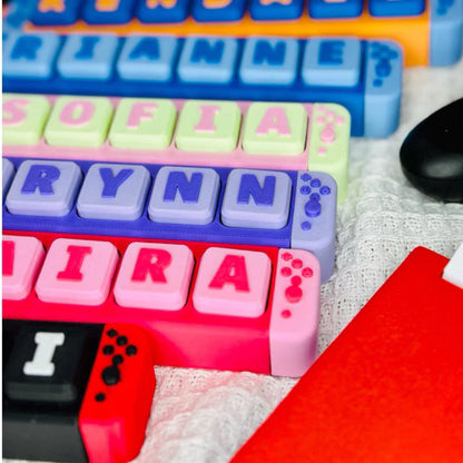 Personalized Nintendo Switch Name Keychain – Custom3D Printed Gift