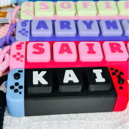 Personalized Nintendo Switch Name Keychain – Custom3D Printed Gift