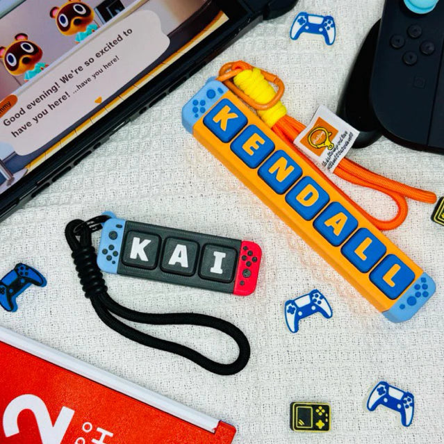 Personalized Nintendo Switch Name Keychain – Custom3D Printed Gift