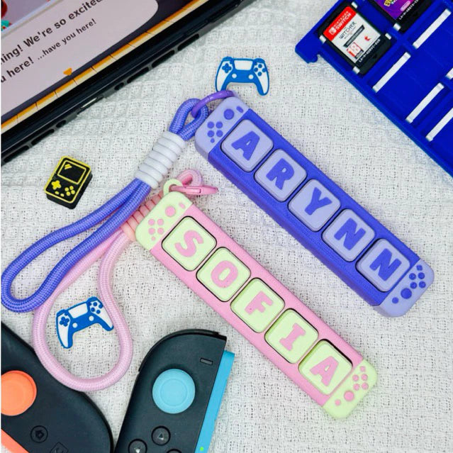 Personalized Nintendo Switch Name Keychain – Custom3D Printed Gift