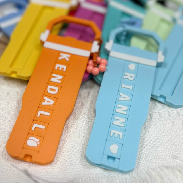 Tumbler Style Build-a-Name | 3D Printed Personalized Tag