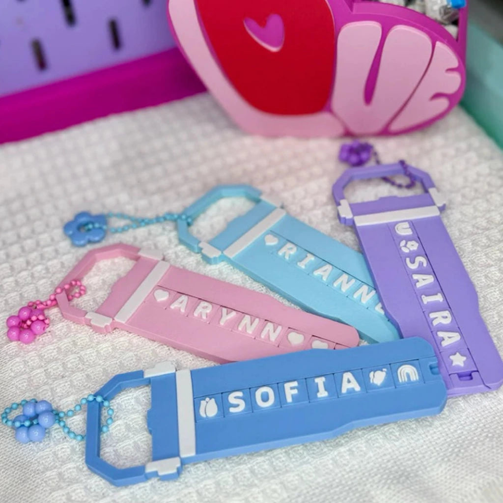 Tumbler Style Build-a-Name | 3D Printed Personalized Tag